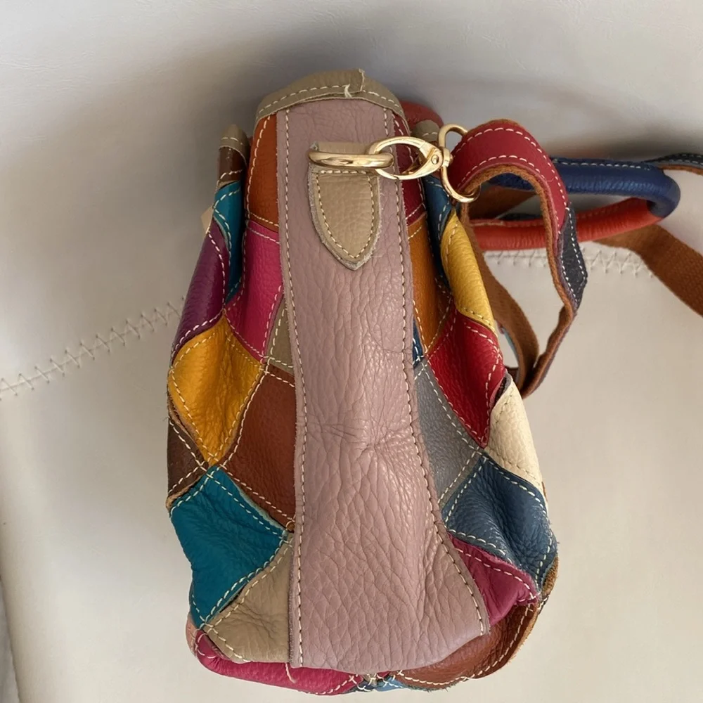 New Handmade Patchwork Hand-Crossbody Bag - Picture 2 of 8